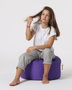 Atelier Del Sofa Round Pouf - Purple